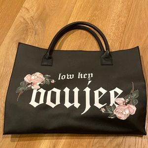 Gently used statement tote